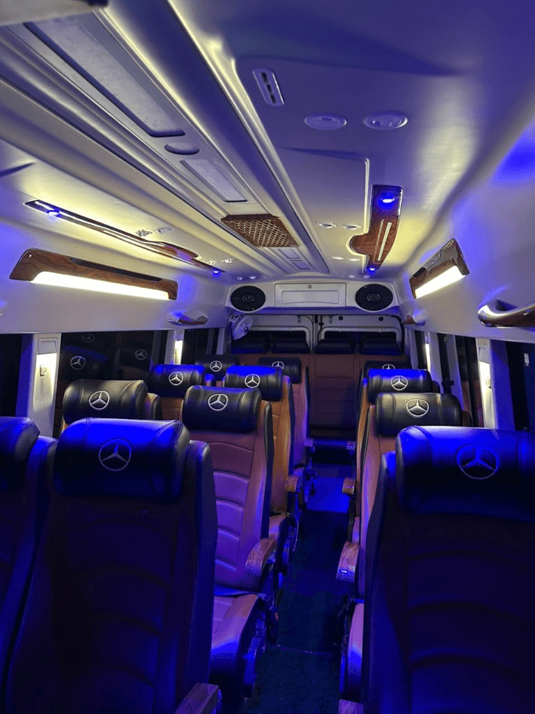 Premium cabin with LED ambient lighting